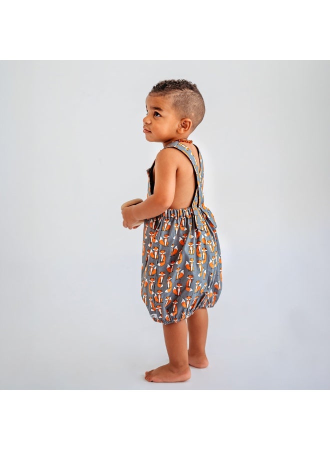 Petite Lamb Fox Crossover Romper - Image 2