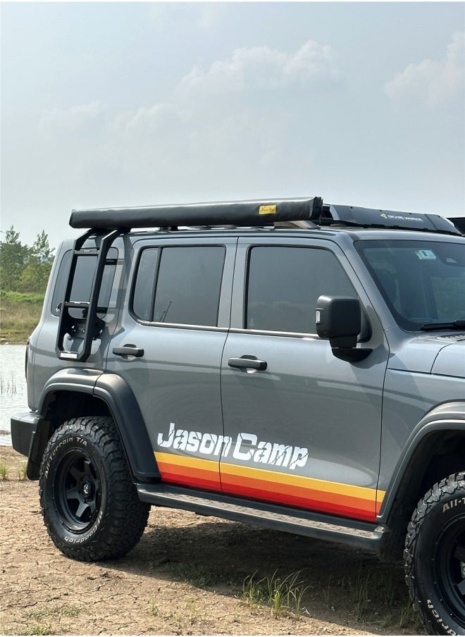 Generic - Jason Box Awning Universal Car Awning Black Edition 2.5x3meters. Car Camping Sun Shade. - Image 1