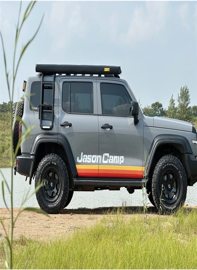 Generic - Jason Box Awning Universal Car Awning Black Edition 2.5x3meters. Car Camping Sun Shade. - Image 1