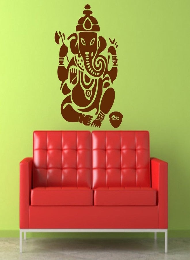 DecorVilla Decor Villa Ganesh ji god Wall Sticker & Decal (PVC Vinyl,Size- 71 cm x 58 cm) - Image 1