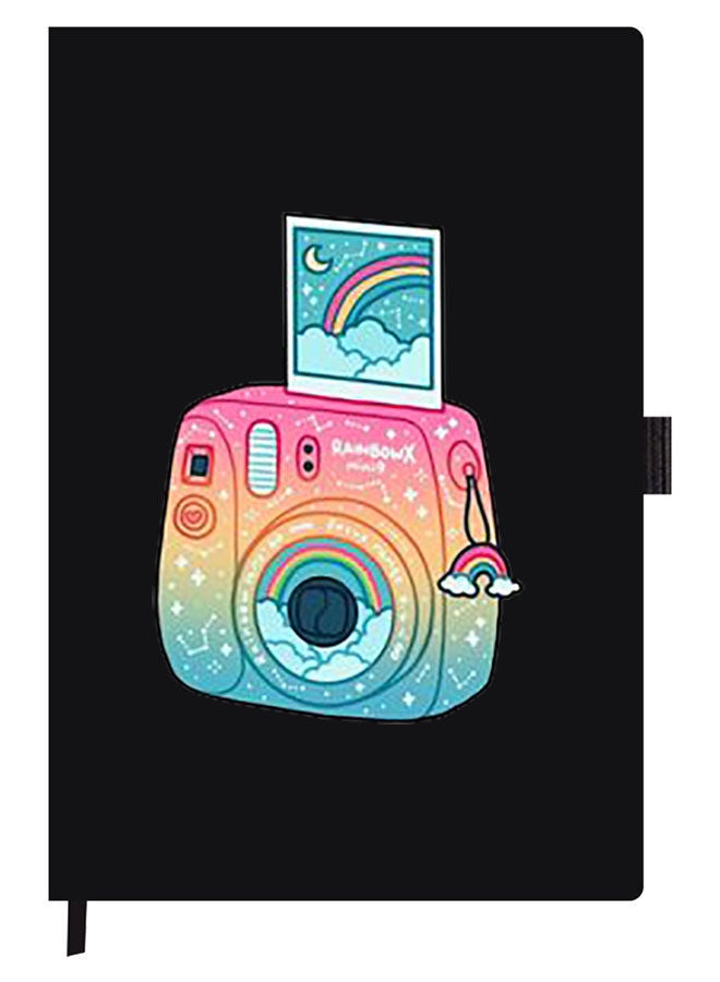 Theodor Designer A5 Thick Black Hardcover Notebook Polaroid - Image 1