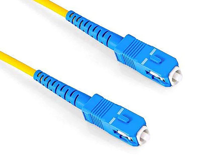SC to SC Single Mode Duplex 9/125 Fiber Optic Patch Cable (1.5M),Yellow