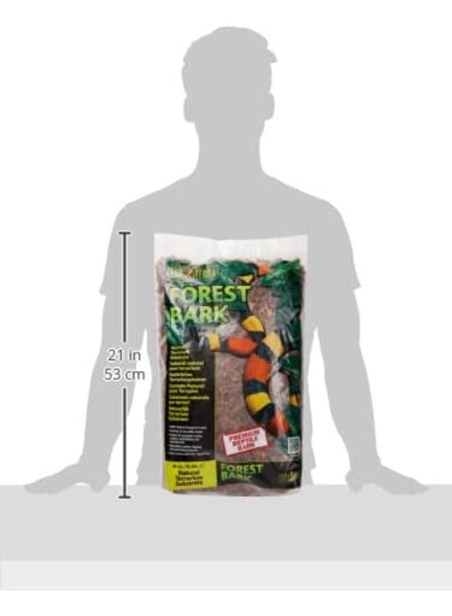 Exo Terra Exo Terra Forest Bark Natural Terrarium Substrate, 8 Quarts, PT2752 | 100% Natural Fir Bark for Reptiles | Hygroscopic Moisture Control | Ideal for Humidity-Loving Reptile | Encourage Digging Behavior - Image 2