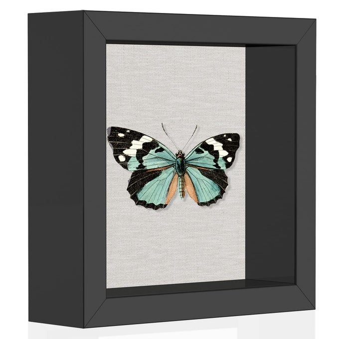 5X5 SHADOW BOX PICTURE FRAME WITH SOFT LINEN BACK METAL PUSH PINS INCLUDED MEMORY BOX DISPLAY CASE FOR MEMORABILIA FLOWER AWARDS MEDALS WEDDING PHOTOS BLACK