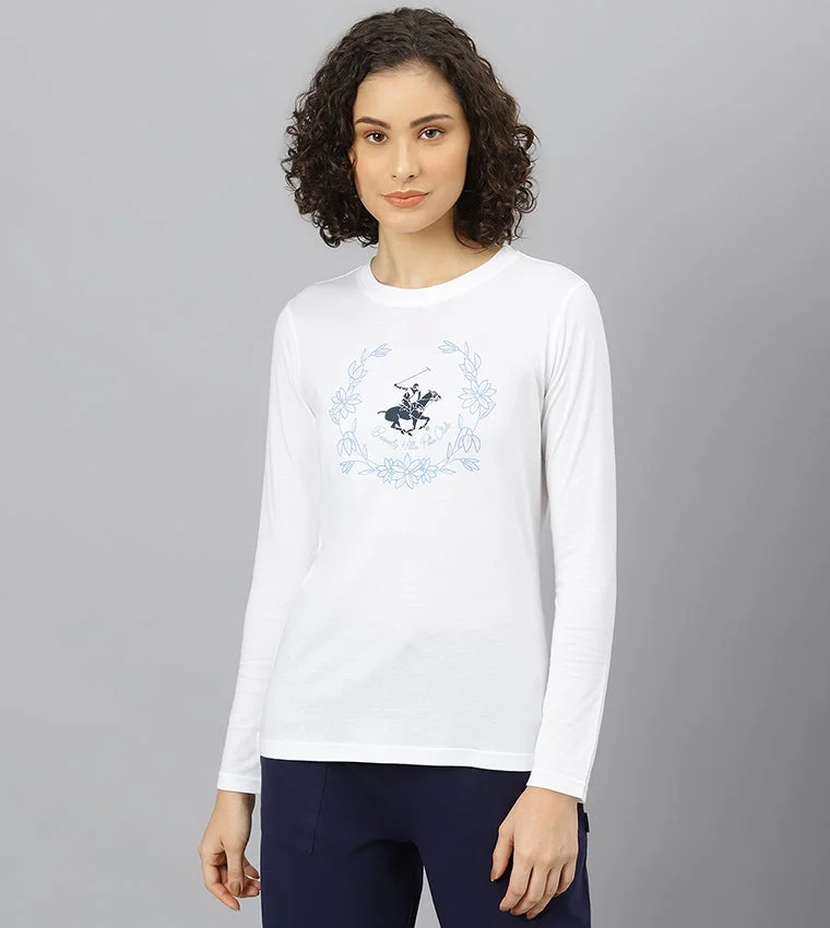 Beverly Hills Polo Club Regal Crest Long Sleeves T-Shirt