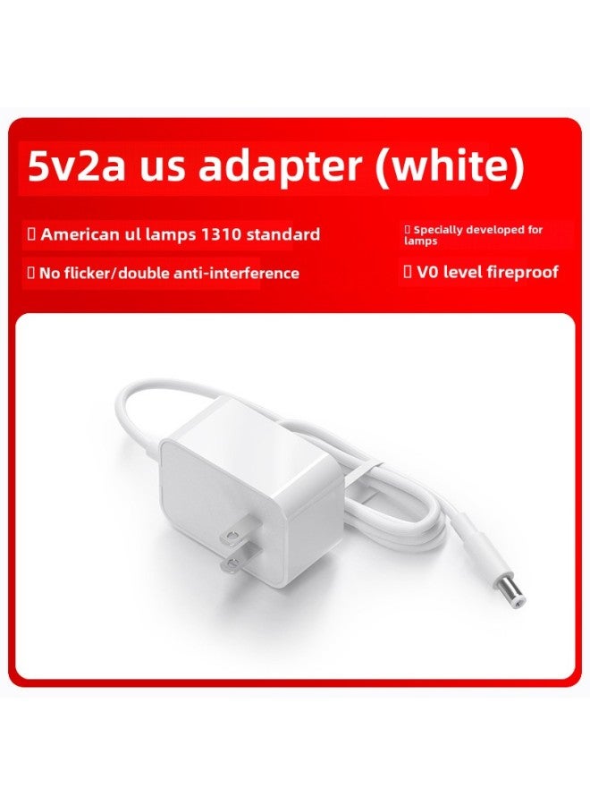 24V0.5/5V2A/12V1A US UL1310 Certified Lamp LED Lamp With Lamp Box Table Lamp Power Adapter-Color:5v2a American Standard (usa) White-Specifications:DC Head 5.5*2.1  - Image 1