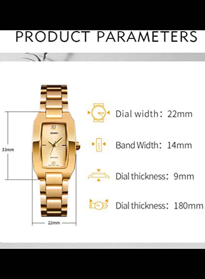 Women's Quartz Watch - 33 mm - Gold - Image 4