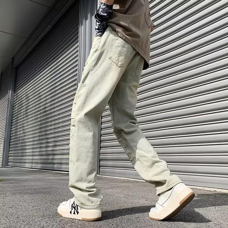 Unisex Classic Denim Jeans Loose Fit Daily Outdoor Wear - Image 4