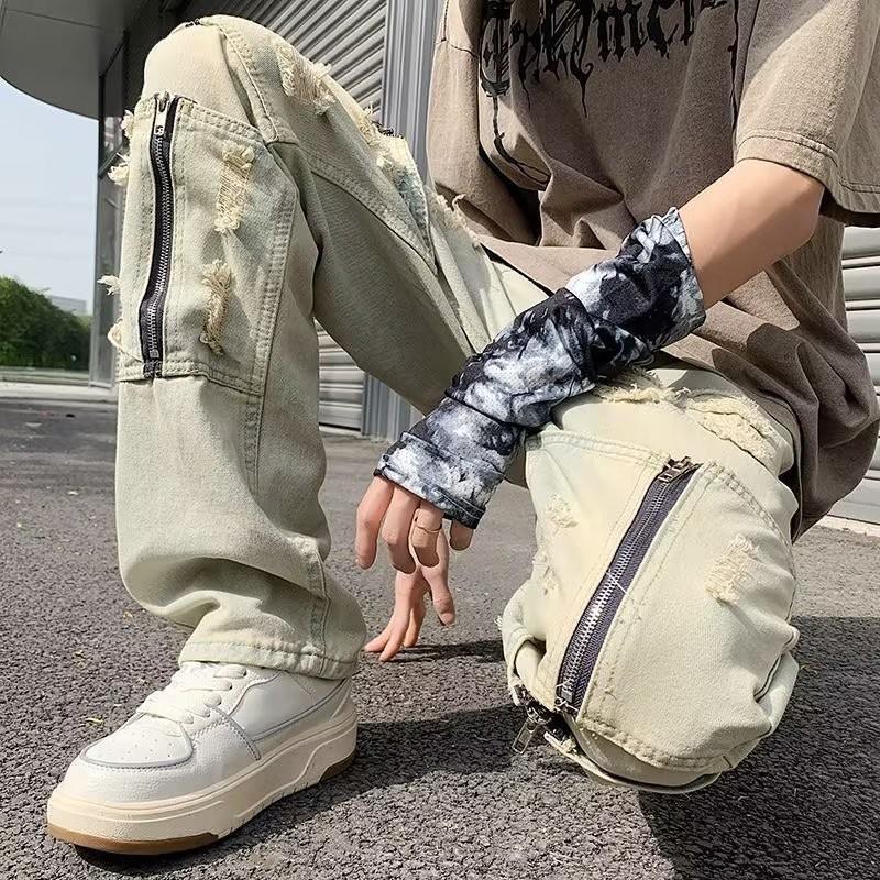 Unisex Classic Denim Jeans Loose Fit Daily Outdoor Wear - Image 5