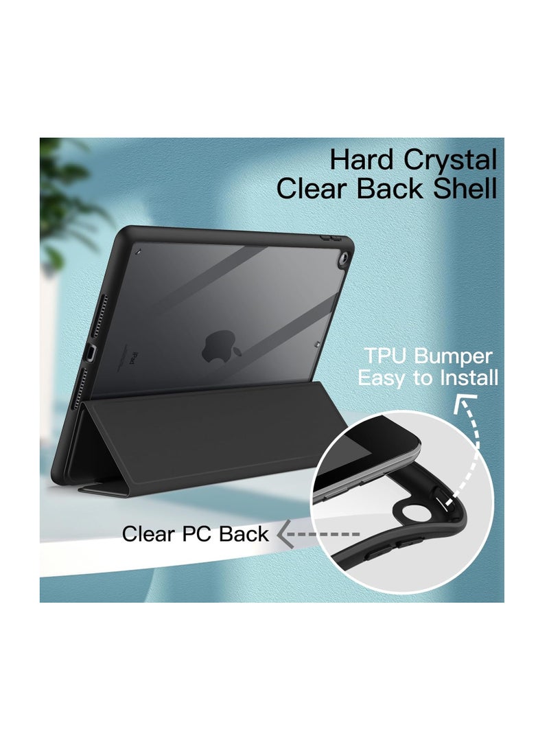 EVO Slim Stand Shockproof Auto Wake/Sleep Cover for iPad 10.2in (9th/8th/7th Generation, 2021/2020/2019) with Pencil Holder (Black) - Image 3