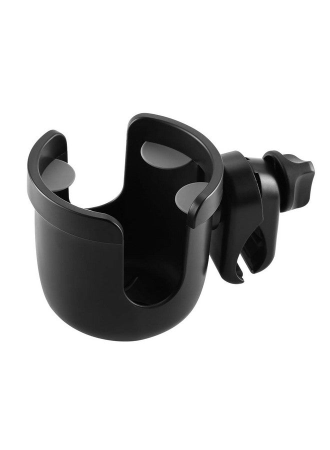 accmor Stroller Cup Holder, Universal Cup Holder, Bike Cup Holder, 360° Rotatable Large Caliber Drinks Holder For Stroller, Bike, Wheelchair, Walker, Black - Image 1