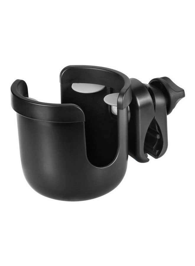 accmor Stroller Cup Holder, Universal Cup Holder, Bike Cup Holder, 360° Rotatable Large Caliber Drinks Holder For Stroller, Bike, Wheelchair, Walker, Black - Image 2