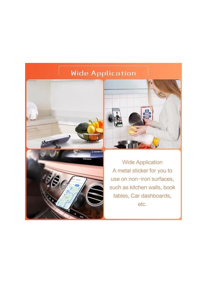 S-TOP Dual Magnetic Phone Holder, Strong Magnetic Car Mount with 360 Degree Rotation, Universal Phone Holder Compatible with All Mobile Phones, Ideal for Gym Workout Office Home and Vehicle Use - Image 4