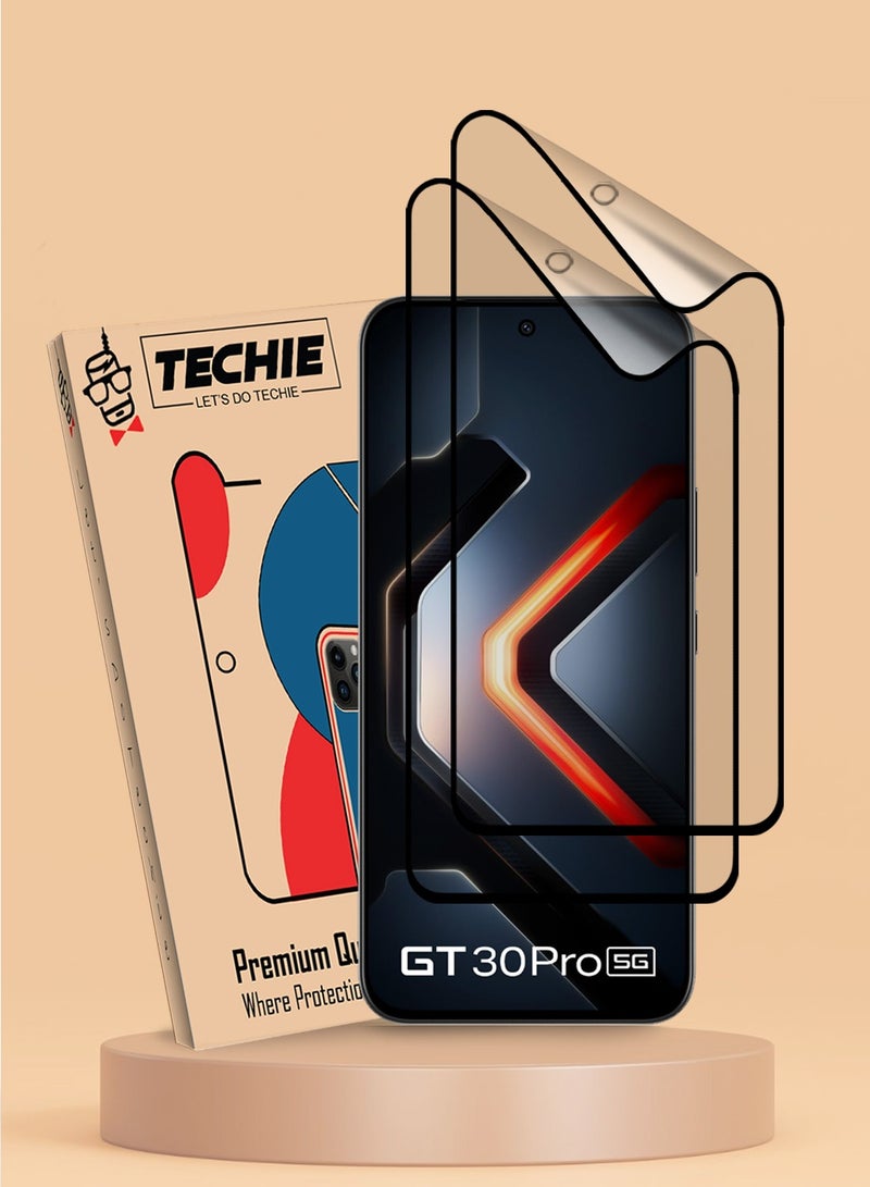 Techie 2 Pack Infinix GT 30 Pro 5G Matte Ceramic Screen Protector Film Anti Fingerprint Bubble Free Easy Installation - Image 1
