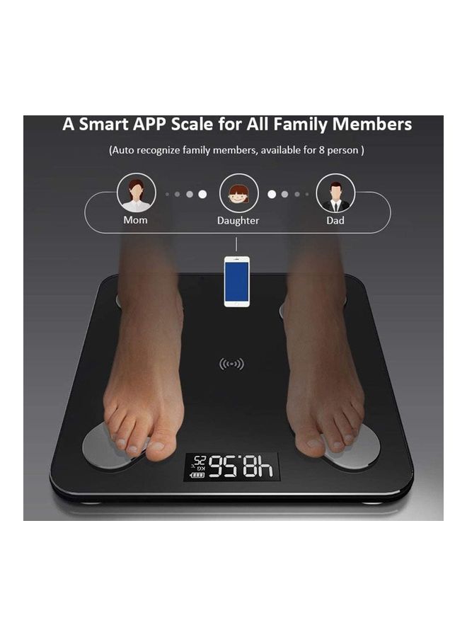 Loquat USB Rechargeable Smart Electronic Bluetooth Body Fat Scale - Image 1