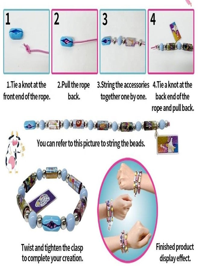ONOTIC Sticker Roll Bracelet, DIY Sticker Roll Bracelet, Holographic Sticker Pull Tear and Share Wearable Shareable Sticker Bracelet (80 Sticker) - Image 2