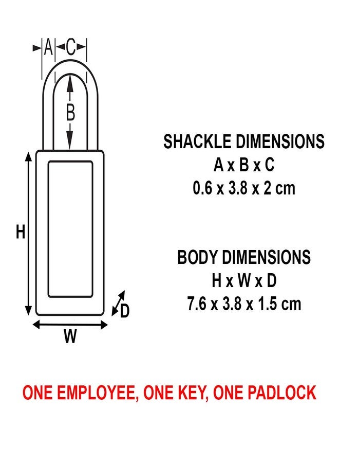 ماستر لوك قفل أمان Master Lock 411RED Lockout Tagout مع مفتاح - Image 5