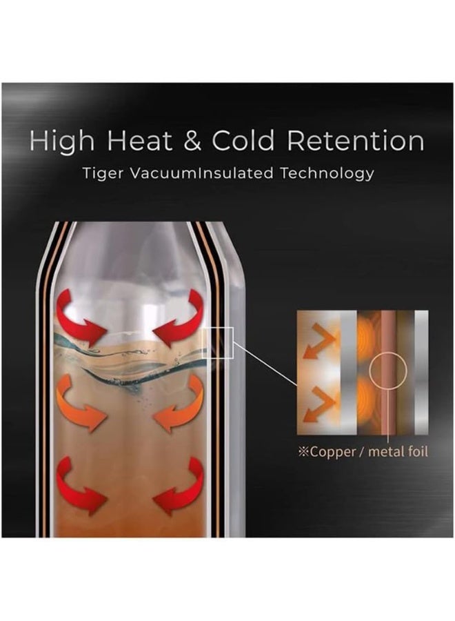TIGER زجاجة تايجر من الفولاذ المقاوم للصدأ مع عزل فراغ ومقبض - Image 4