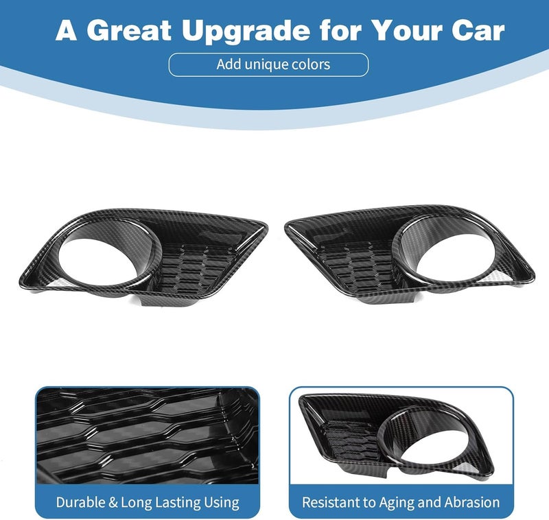 PDKLIN Carbon Fiber Fog Light Covers for Dodge Charger - Image 5