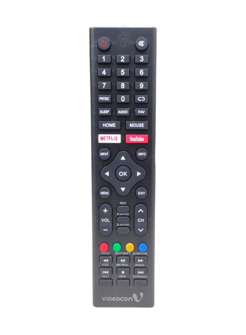 VIDEOCON Replacement Remote Compatible For VIDEOCON Smart LCD LED TVs With YouTube & Netflix Key Buttons - Image 2