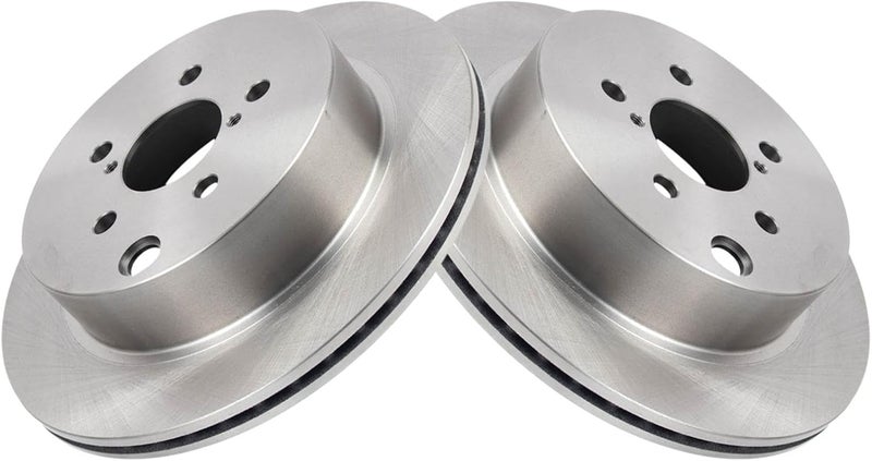 TRQ Rear Brake Rotor Set Vented Compatible with 2014-2018 Subaru Forester - Image 3