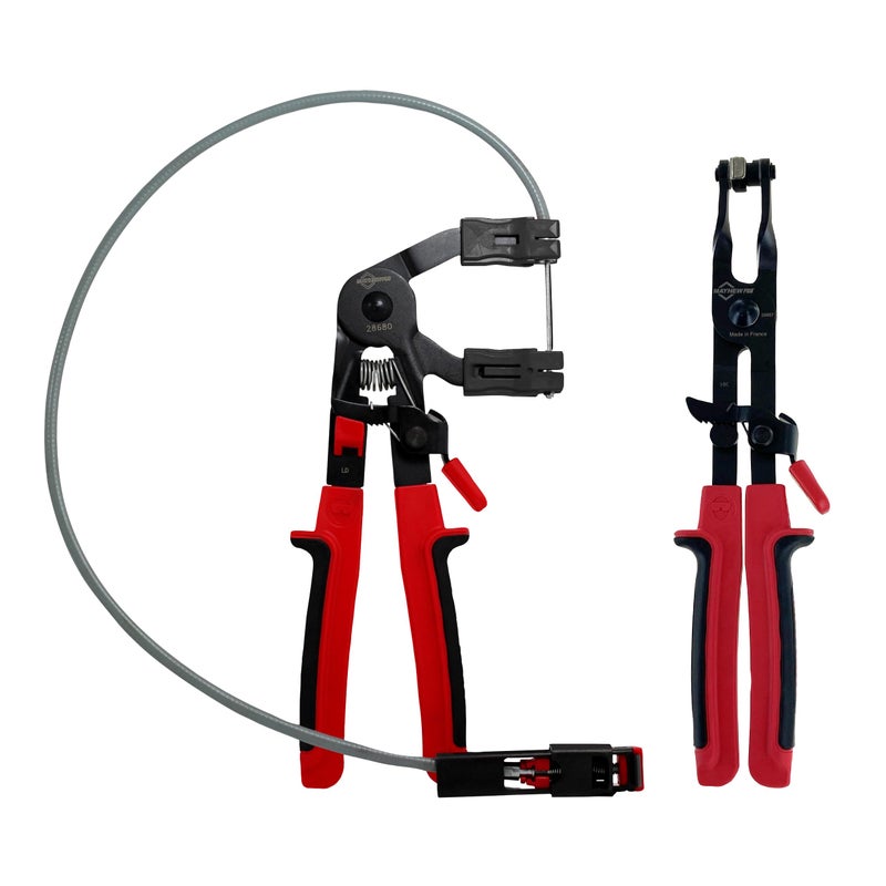 مجموعة كماشة مشابك الخرطوم Mayhew Pro 28655 2 قطعة حمراء