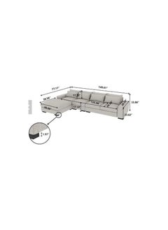 Generic Contemporary Italian L-Shaped Corner Modular Sectional Sofa: Elevate Your Living Room with Modern Elegance  - Image 5