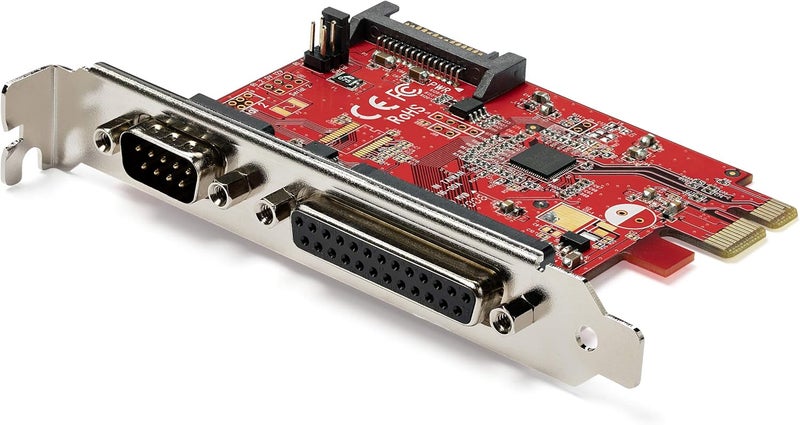 StarTech .com PCIe Card with Serial and Parallel Port - PCI Express Combo Adapter Card with 1x DB25 Parallel Port & 1x RS232 Serial Port - Expansion/Controller Card - PCIe Printer Card, TAA - Image 1
