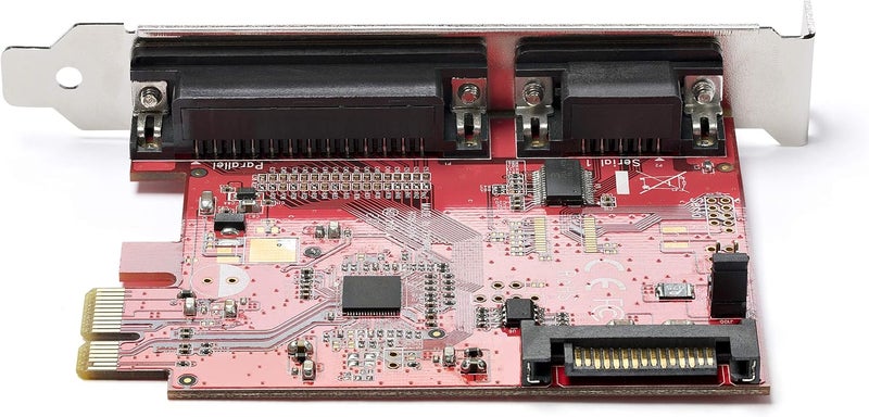 StarTech .com PCIe Card with Serial and Parallel Port - PCI Express Combo Adapter Card with 1x DB25 Parallel Port & 1x RS232 Serial Port - Expansion/Controller Card - PCIe Printer Card, TAA - Image 4