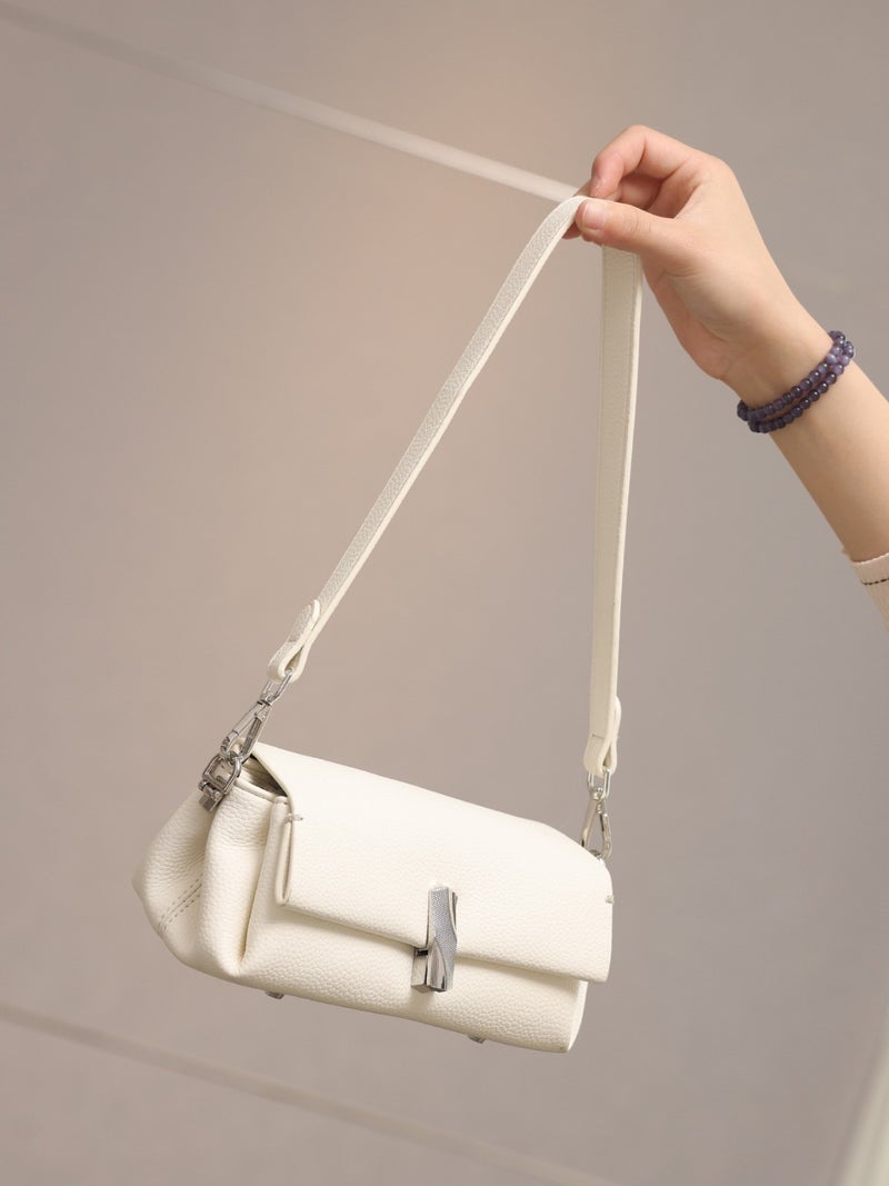 New Women'S Bag 2025 Joker Simple Shoulder Diagonal Bag Multi-Layer Exquisite Small Bag A Generation Of Hair - Image 2