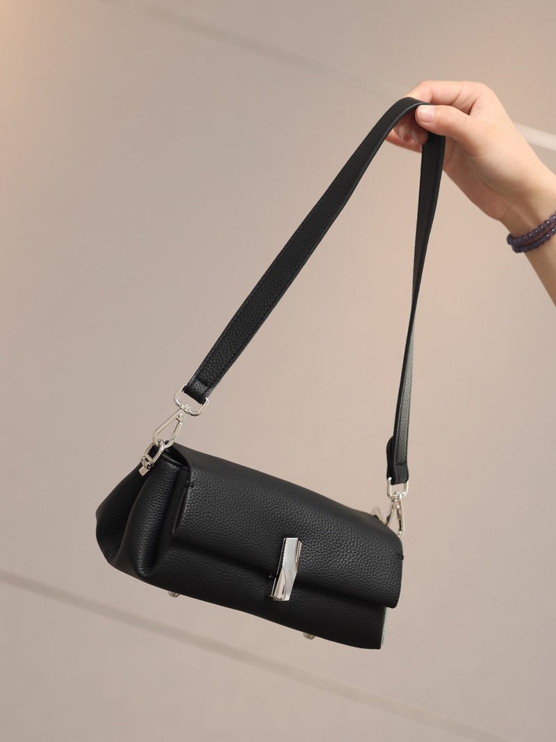 New Women'S Bag 2025 Joker Simple Shoulder Diagonal Bag Multi-Layer Exquisite Small Bag A Generation Of Hair - Image 5