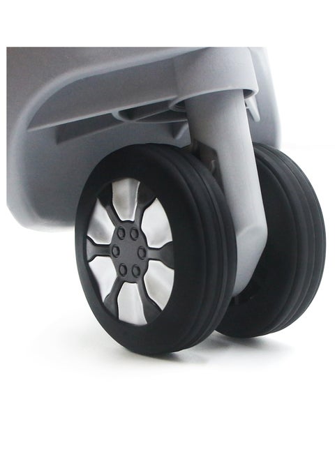 Luggage Wheel Covers for Suitcase, 8 Pack Luggage Wheel Protector Covers for most 8-spinner Wheels, Carry on Luggage, Made of Food-Grade Silicone Material, Unique Wave Pattern Design