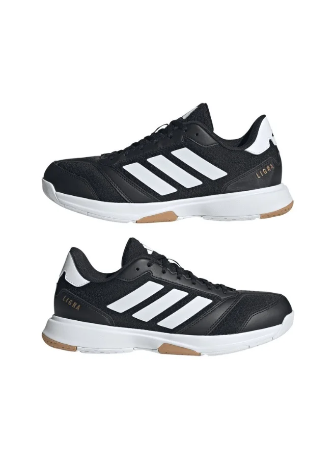 Adidas Adidas Ligra 8 M Black Indoor Shoes For Men 3.5