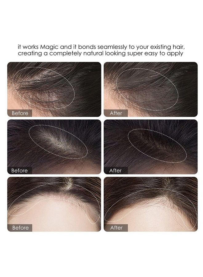 FREEORR 2Pcs Hairline Powder Magical Instantly Hair Line Shadow Quick Cover Hair Root Concealer with Puff Touch, Root Cover Up for Thinning Hair #Shallow walnut color - Image 4