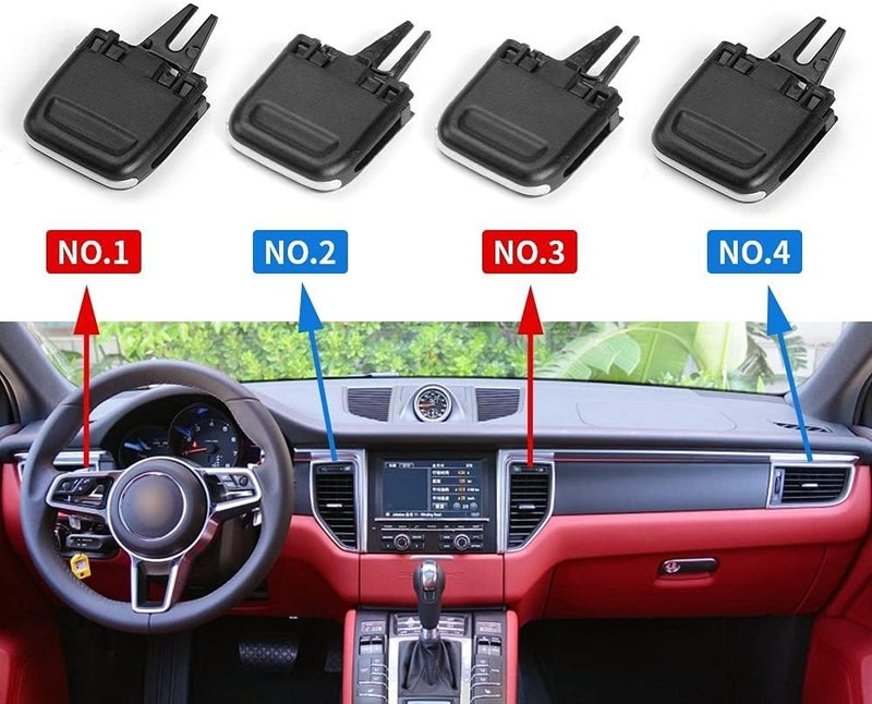 Wivplex Car AC Vent Grille Clip for Porsche 2014-2017 - Image 5