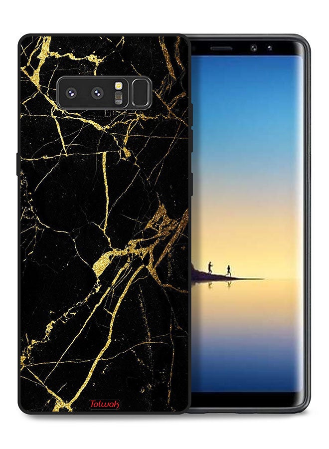Tolwak Samsung Galaxy Note 8 Protective Case Cover Crack Marble - Image 1