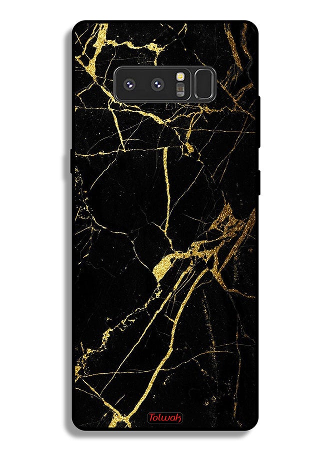 Tolwak Samsung Galaxy Note 8 Protective Case Cover Crack Marble - Image 2