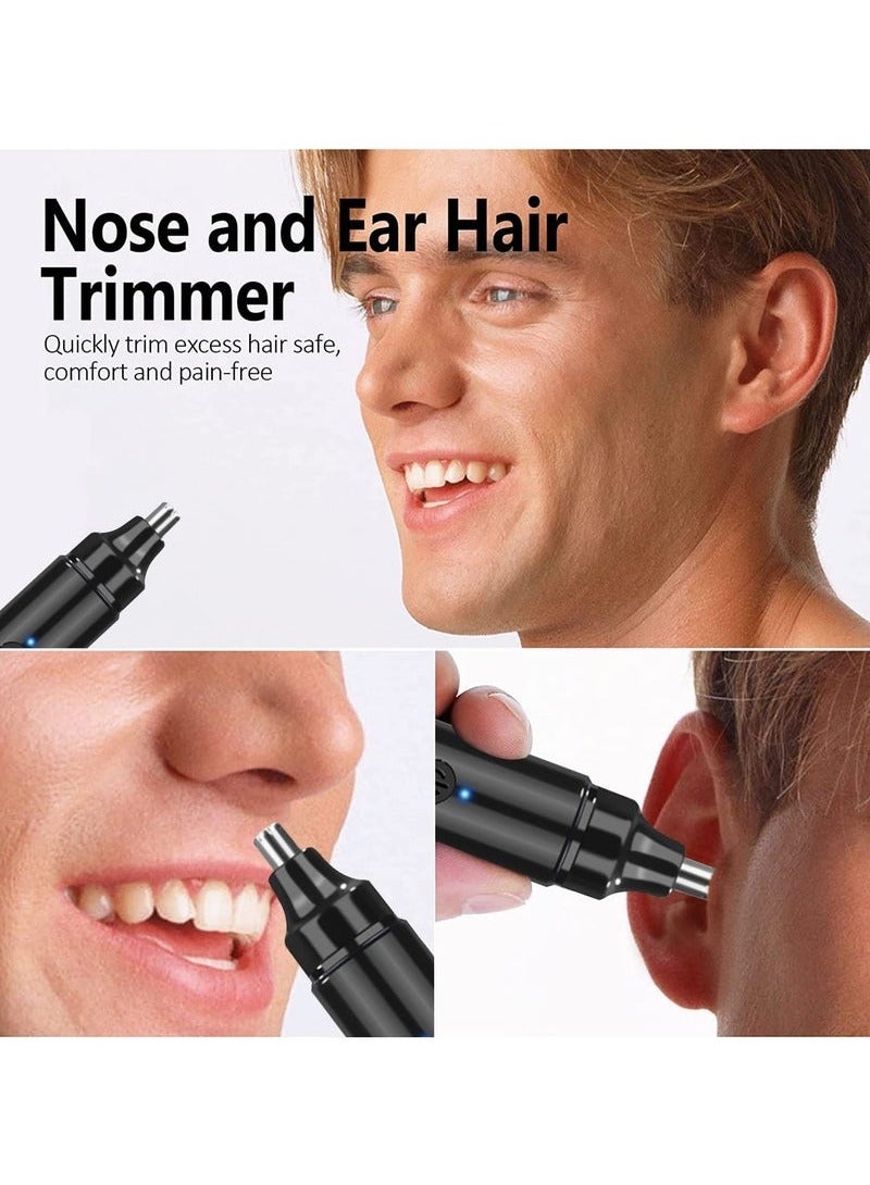 Unisex Nose Hair Trimmer USB Charging Nostril Hair Removal with Spare Heads - Image 3