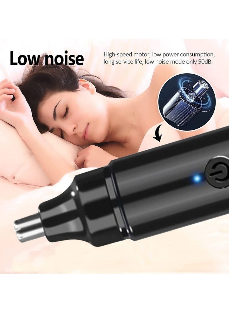 Unisex Nose Hair Trimmer USB Charging Nostril Hair Removal with Spare Heads - Image 5