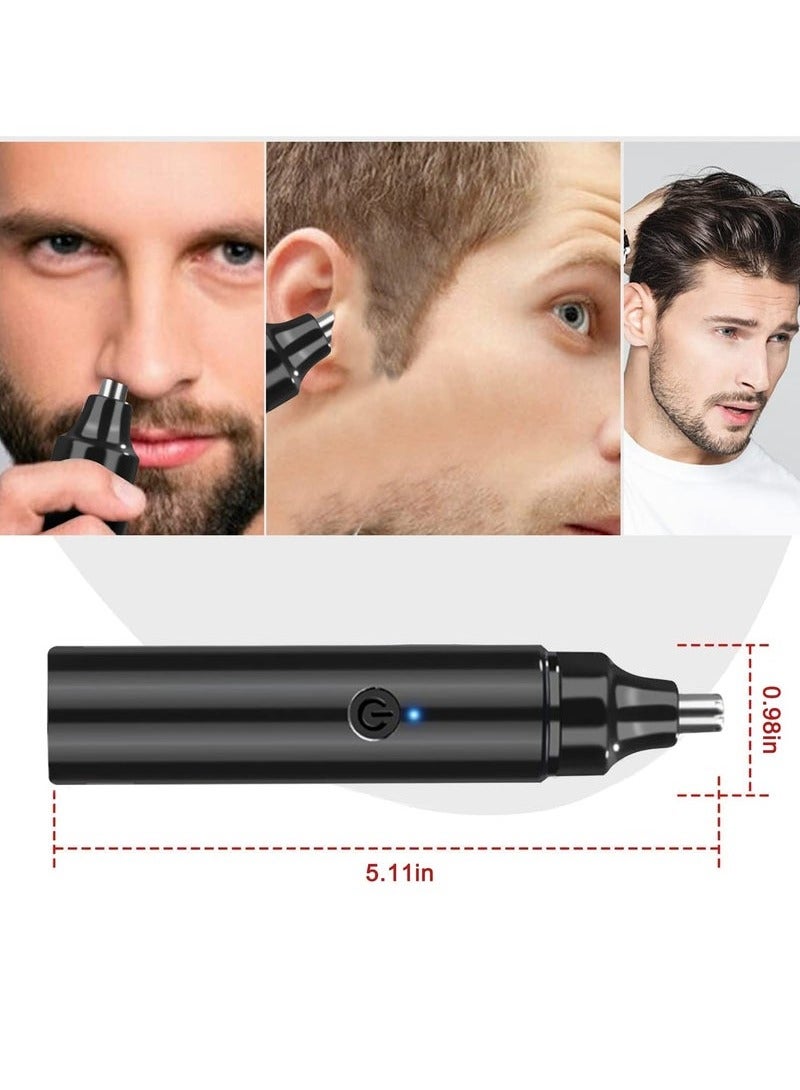 Unisex Nose Hair Trimmer USB Charging Nostril Hair Removal with Spare Heads - Image 2