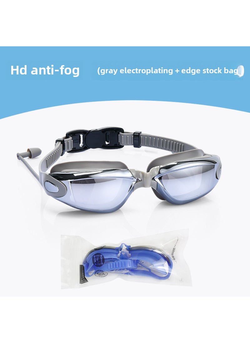 Adult Anti-Fog Plated Swimming Goggles Grey electroplated side strand bag - pzsku/Z55F8C9D8052C7884278EZ/45/_/1724426816/7d5a408a-0330-4493-9efe-723c5fe43a39