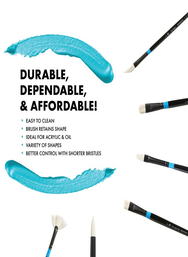 Princeton Artist Brush Co. Aspen Series 6500 - Long Handled Short Dagger Size 4 - Single Synthetic Oil and Acrylic Paint Brush for Painting on Canvas and Board - Image 4