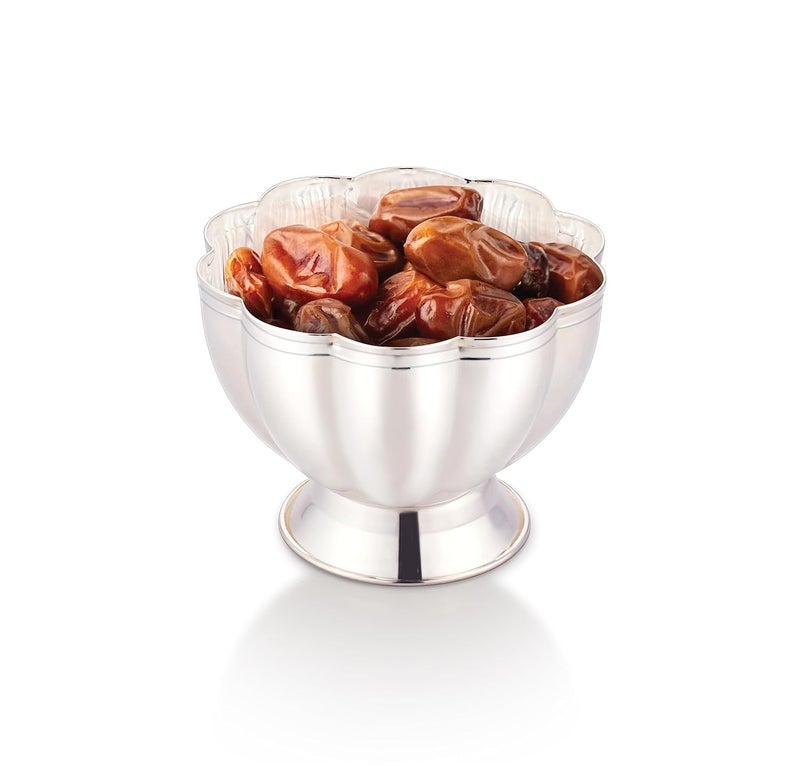 Silver Glow Silverglow Kamal Pyala Silver Plated Large Sized Dry Fruits Snacks containers Serving Bowl Tableware Set Perfect Diwali Office Wedding Return Gift - Image 2