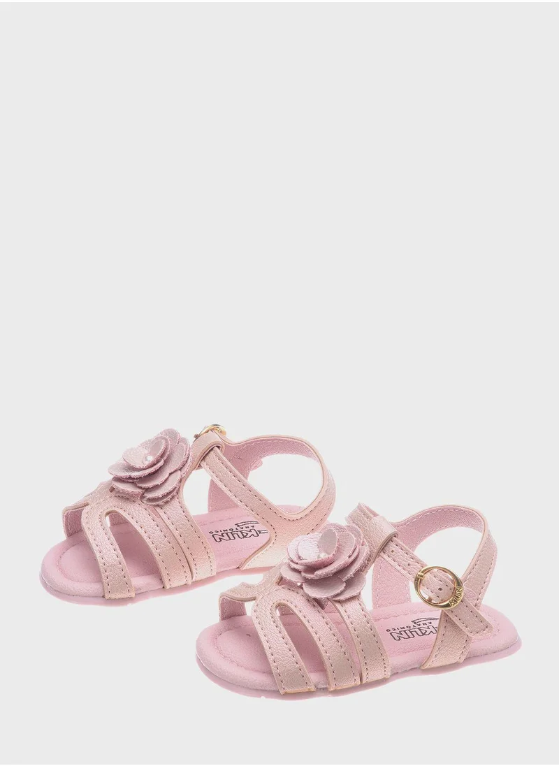 Klin Kids Back Striped Sandals