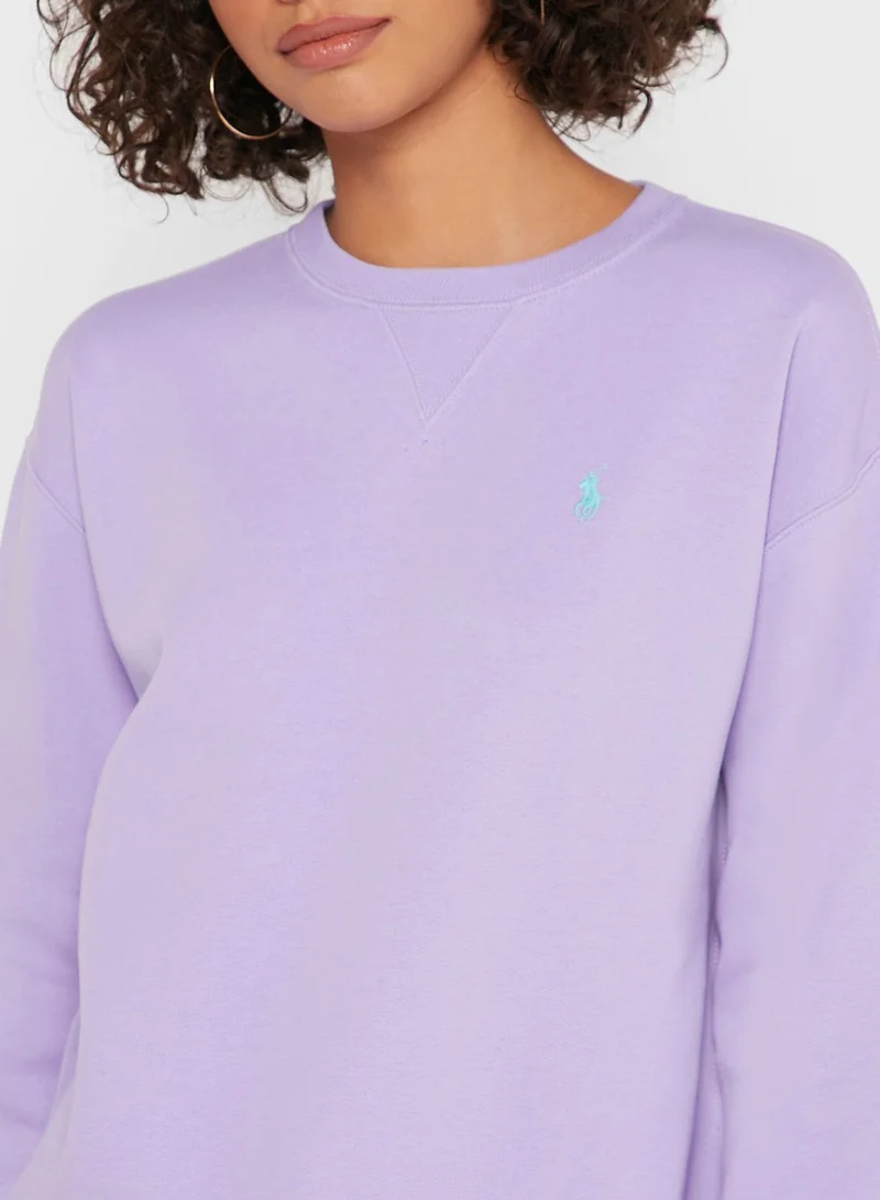 POLO RALPH LAUREN Crew Neck Logo Sweatshirt