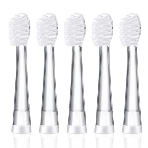 KOPBTBOY Kids Toothbrush Replacement Heads Compatible with Seago SG-513/SG-977/EK6, Compatible with Dada-Tech-BB1/977/K6,Compatible with Brush-Baby WildOnes/KIDZSONIC(18-36 Month) - Image 1