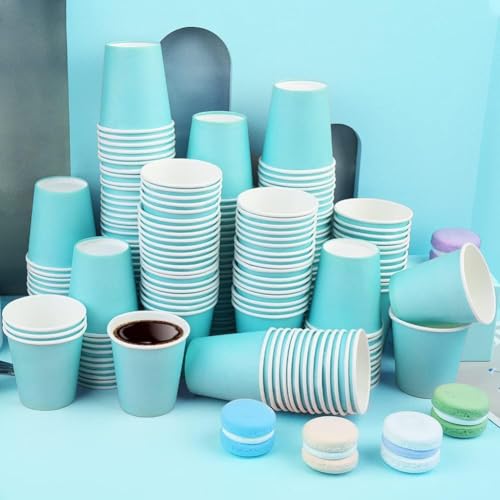 Prgery 100 Pack 3 oz Paper Cups, Bathroom Cups Disposable,Mouthwash Cups Small Snack Cups for Water, Juice,Candy Ideal for Party Bathroom and Office - Image 3