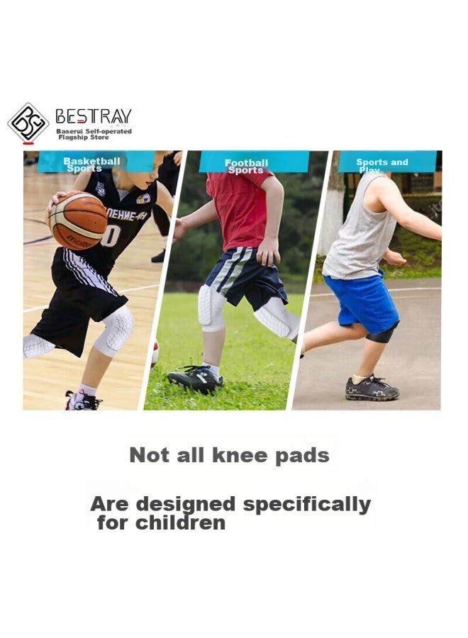 Bestray Baisirei Children's Basketball Knee Pads, Anti-fall Thin Elbow Pads, Professional Impact-resistant Short Sports Football Set, Cycling Protective Gear - Image 2