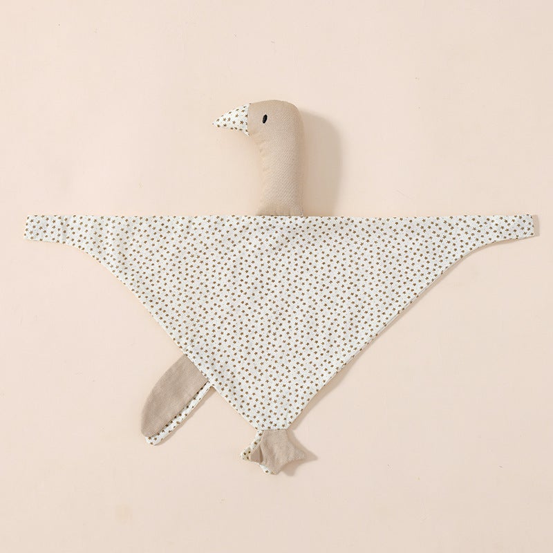 Comforting Towel Baby Pure Cotton Newborn Cute 0-1 Year Old Sleeping Baby Soothing Toy Little Swan Puppet Hand Puppet Toy - Image 1
