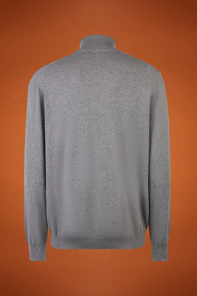 Doppelganger Grey Men's turtleneck jumper - MD Grey for Men | Best Price UAE